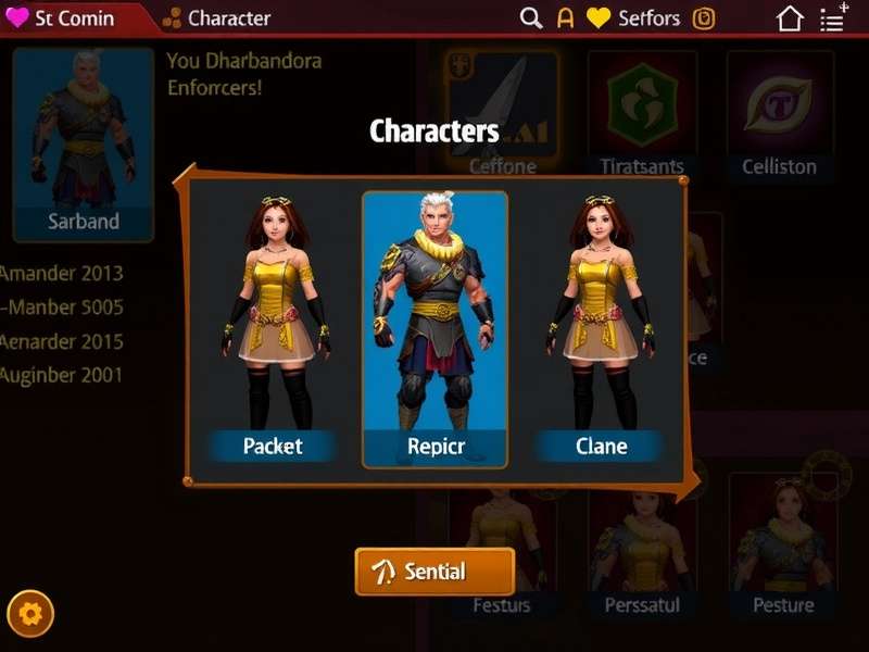 Dharbandora Enforcers Character Selection